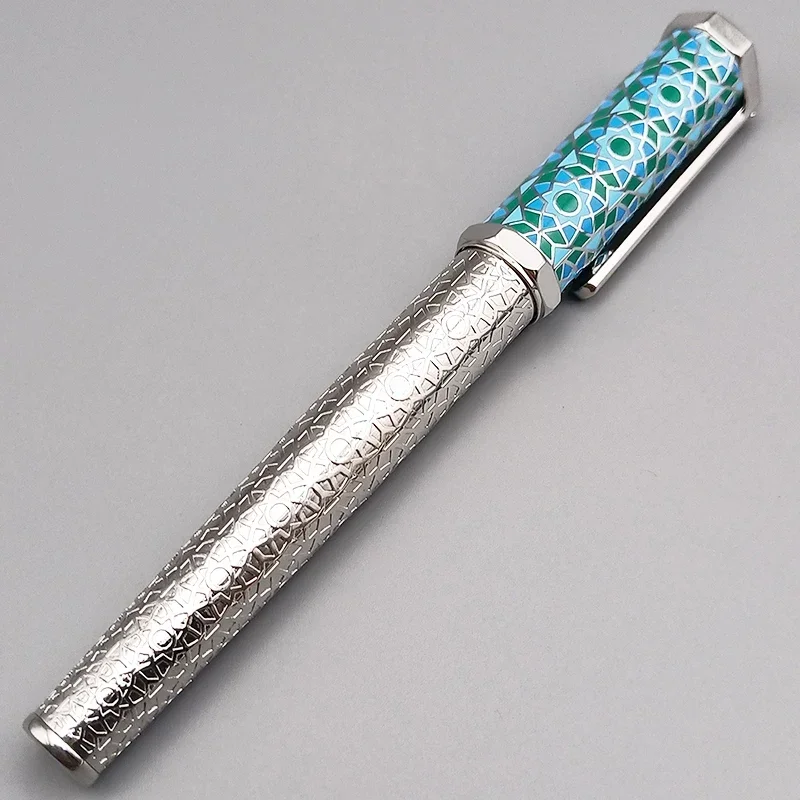 七角形ローラーボールペンとシリアル番号書き込みスムーズボールペンギフトとして