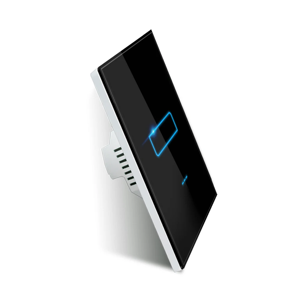 Zigbeeスマートホームタッチスクリーンライトスイッチオーストラリア規格2ギャング1ウェイLEDスイッチWifiスマートフォンアプリリモート