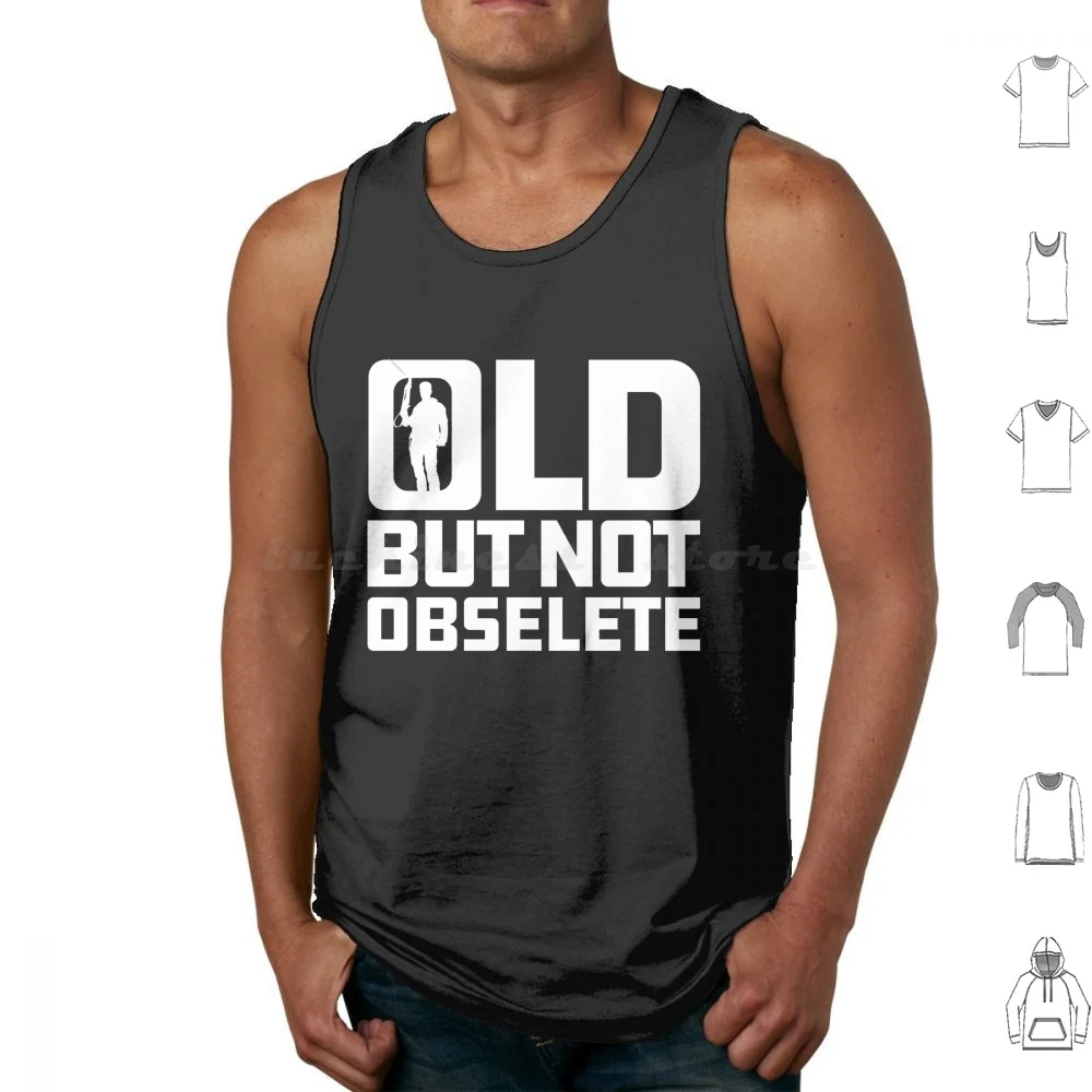 Old But Not Obsolete Quote Tank Tops Print Cotton Terminator Judgement Day Skynet Cyberdyne John Connor Movie Arnie Sci Fi