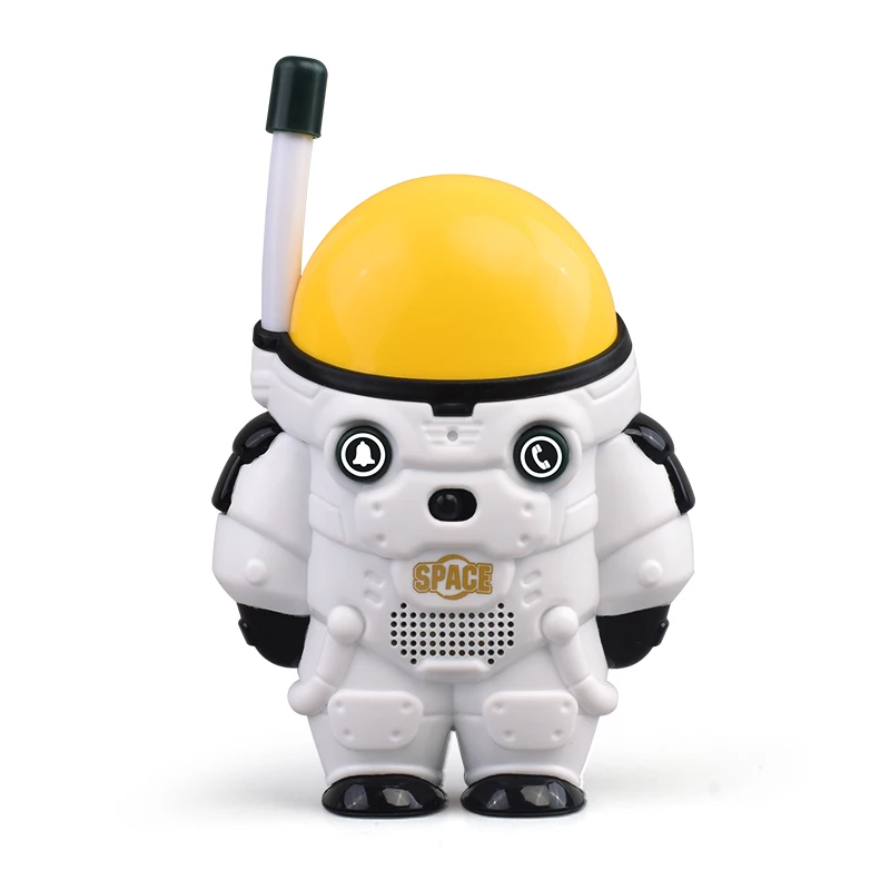2Pcs Cartoon Spaceman Walkie Talkie 1000M Long Range Astronaut Walkie-talkie Children Christmas Birthday Gift For Outdoor Toy