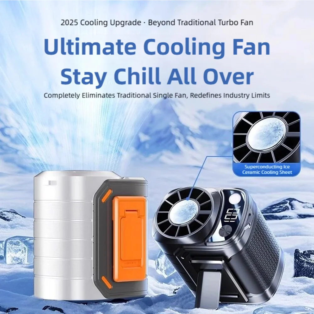 TINSOL New Portable Waist Fan with USB Charging Long Battery Life and Clamp Design for Outdoor Construction and Summer Use image 2