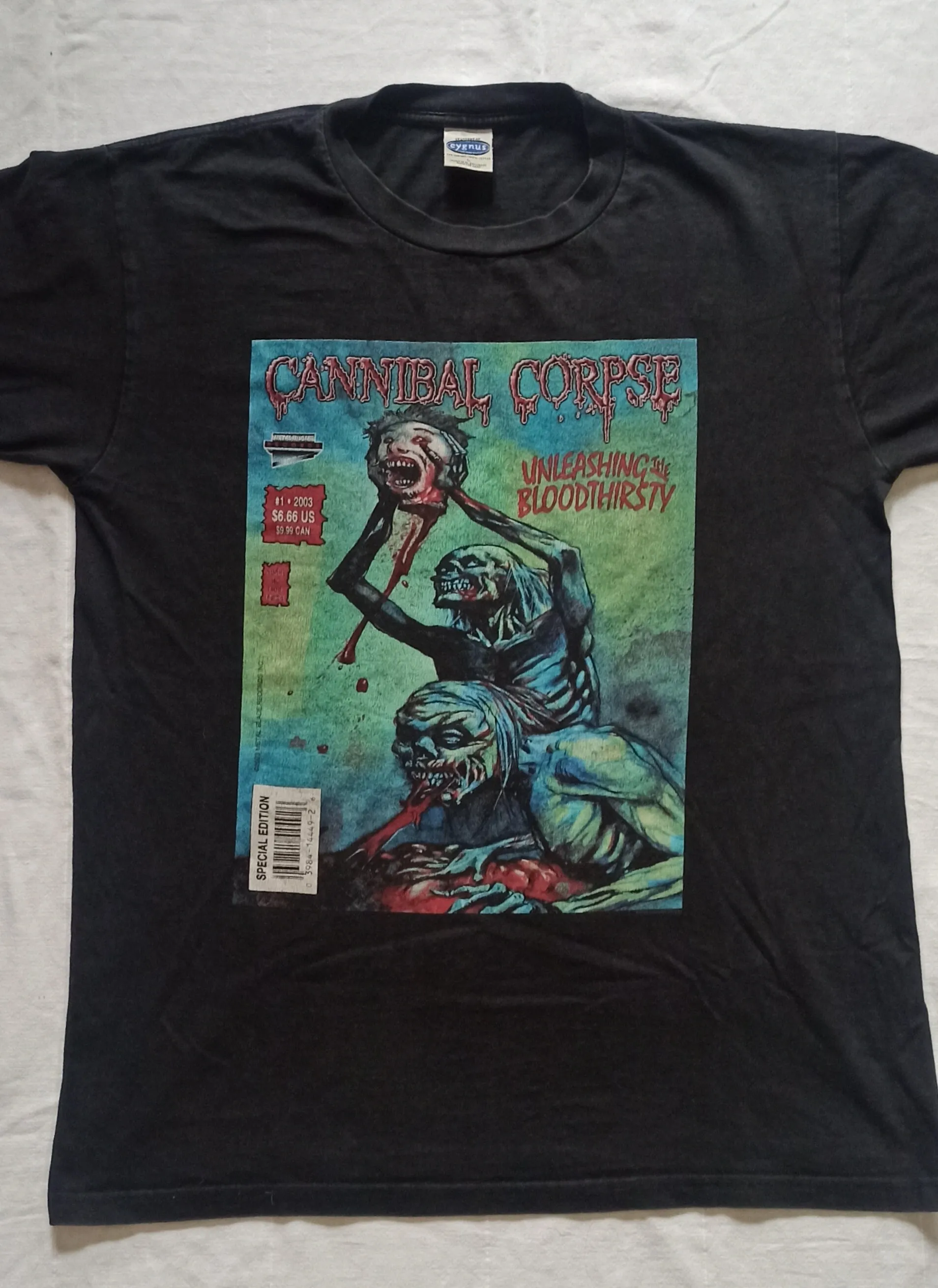 Cannibal Corpse Vintage Band T Shirt 2003 L Death Metal Entombed Carcass Bolt Thrower Dismember