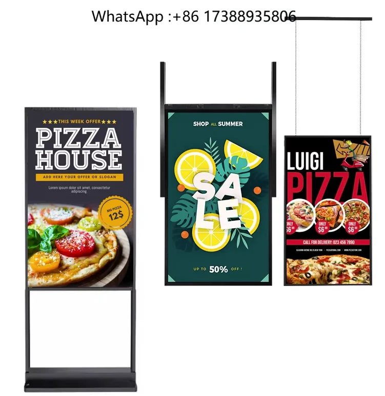 High Brightness Advertising Display for Store Window Digital Signage