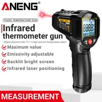 ANENG TH202 Industrial Handheld Thermometers Car Test Non Contact IR Laser Heat Temperature Gun Point HD Screen for Cooking Tool