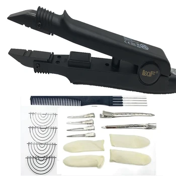 Conector de ferro de fusão de extensão de cabelo 611B Temperatura ajustável Conector de cabelo de calor Acessórios de cabelo