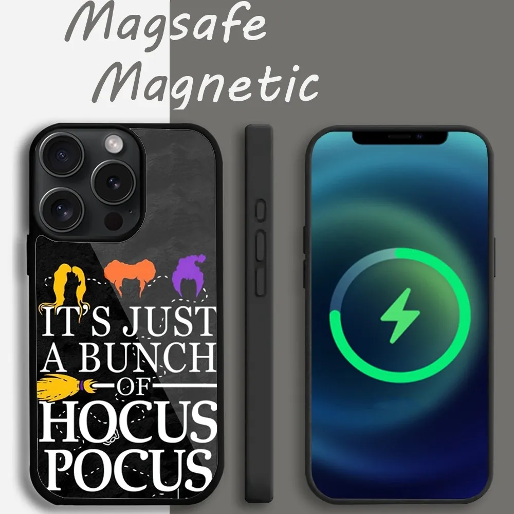 Hocus Pocus Movie Phone Case For iPhone 15 14 13 12 11 Pro Max Plus Magsafe Magnetic Wireless Charging Cover