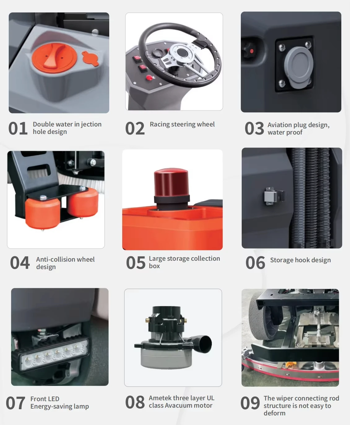 Коммерческая машина для подметания полов DC24V/25A, электрическая машина, автоматический робот, вращающаяся машина для мытья полов и стиральная машина