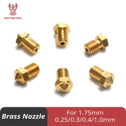 3D Printer Parts 3D V5&V6 J-Head 3D Brass Nozzle Extruder Nozzles 0.2/0.25/0.3/0.4/0.5/0.6/0.8/1.0 mm For 1.75mm/3.0mm Filament