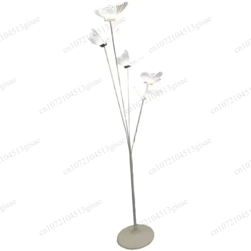 Wedding luminous bird and butterfly floor lamp, forged railway lead lamp used for hotel decoration channel layout