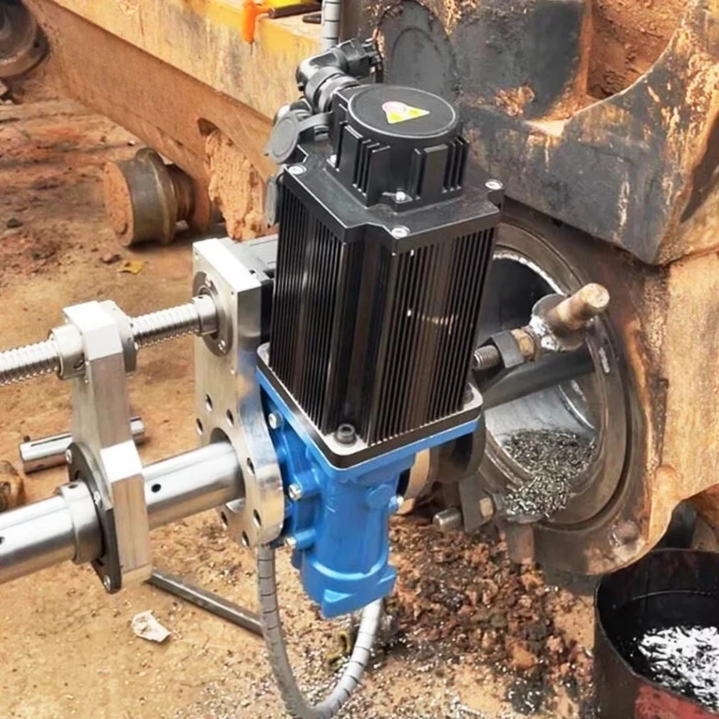 SP50 automatic 55-160mm or 40-300mm portable numerical control line boring and welding machine in hot sale repair excavator