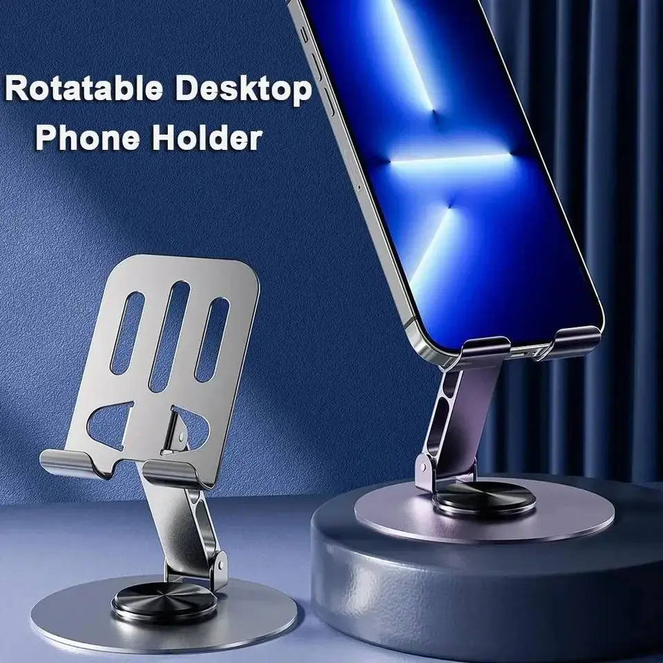 All Metal Aluminum 360 Rotation Tablet Holder For iPad Holder Tablet Stand Mount Adjustable Flexible Mobile Phone Stand