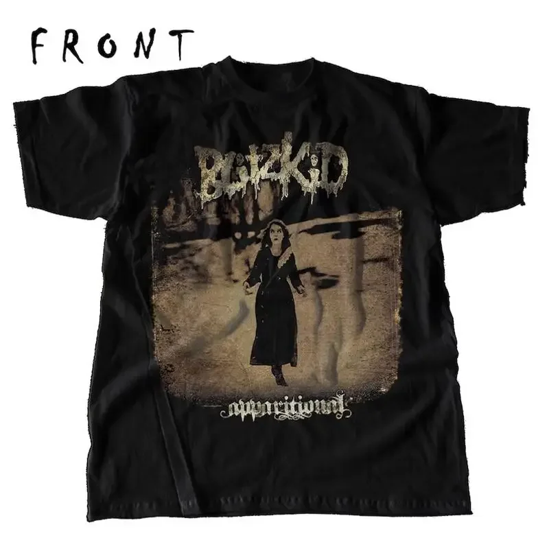 Camiseta Blitzkid Apparitional Dtg de algodón negro para hombre, talla T, Hc2146