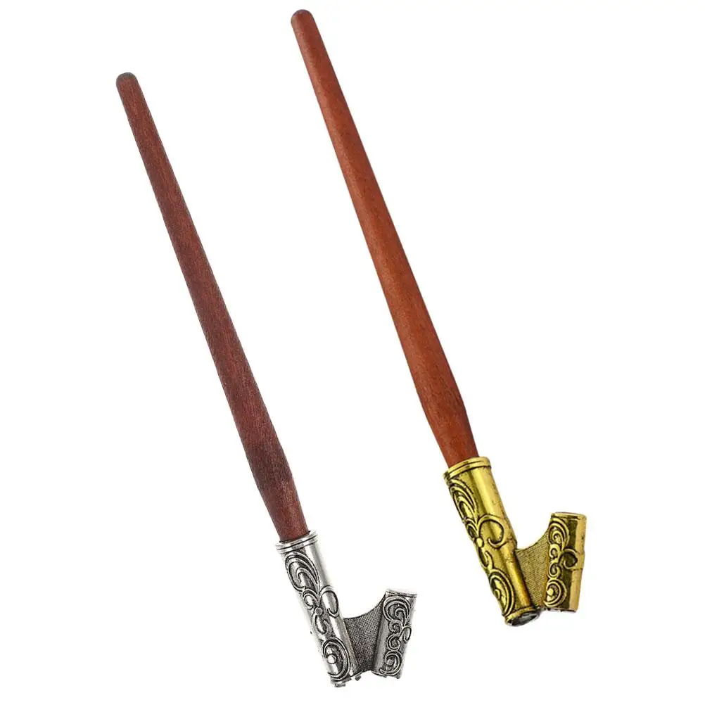 

2 Pcs Retro Dip Pen Rod Handle Writing Holder Holders Calligraphy Ink Pens for