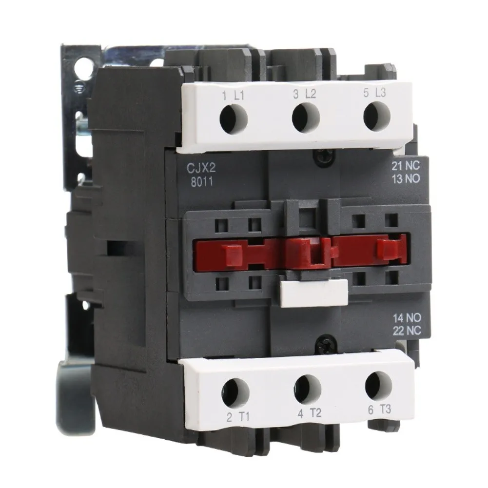CJX2 Series AC Contactor Single Phase Three Phase Low Voltage Silver Alloy Contacts Pure Copper Coil For Industrial Automation M