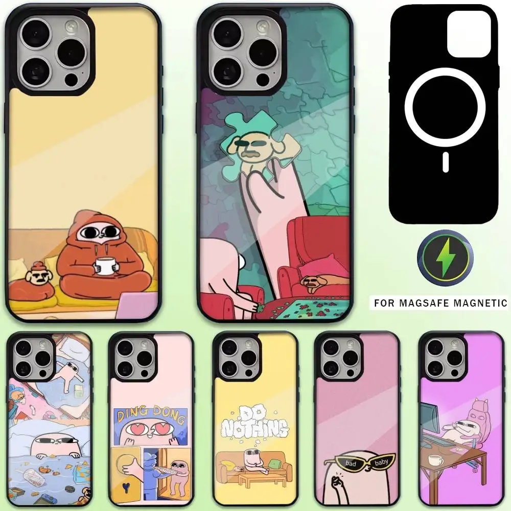 

Cartoon K-Ketnipz Cute Painting Phone Case For iPhone17,16,15,14,13,12,11 Plus,Pro Max Magnetic For Magsafe Wireless Charging
