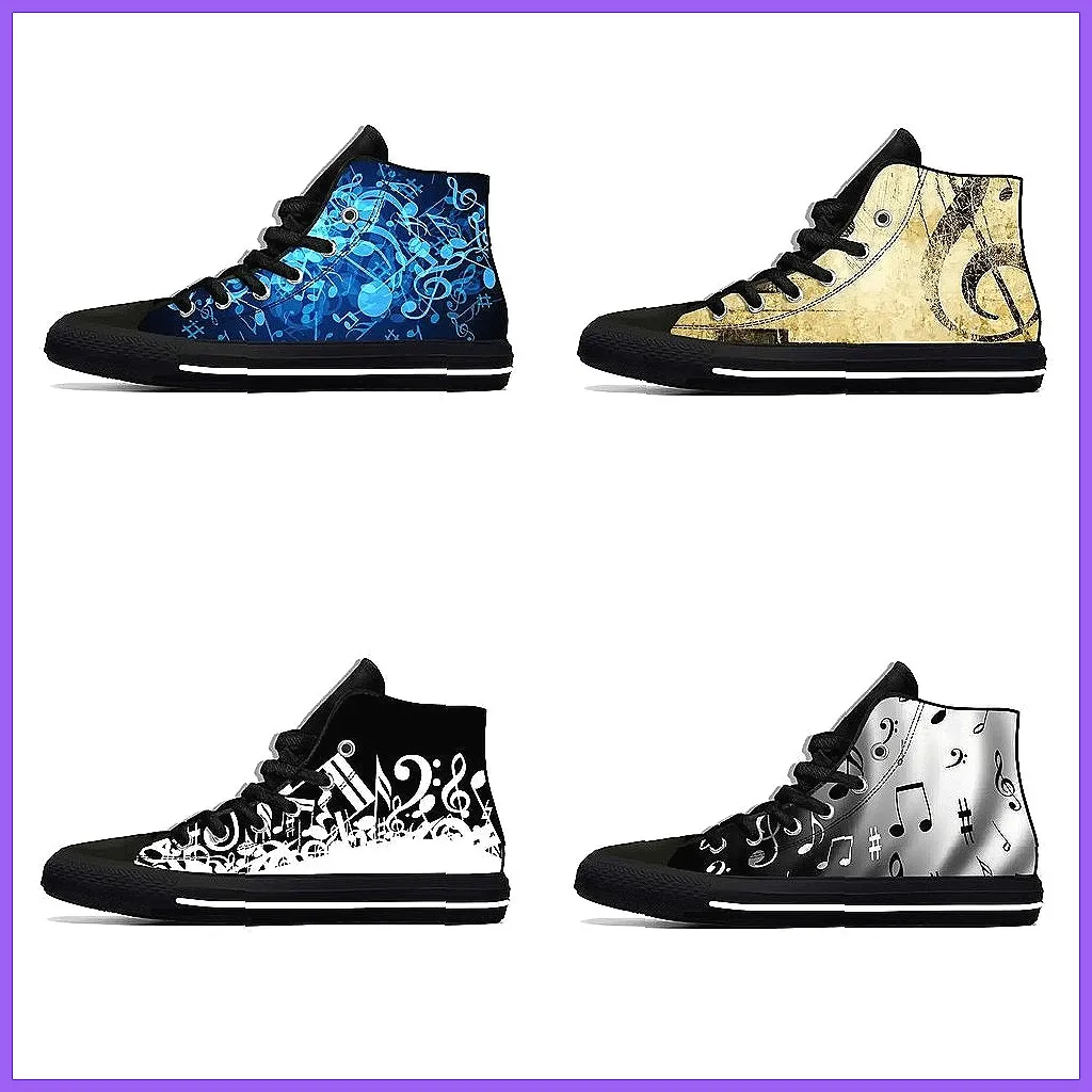 

Anime 3D Print High Top Sneakers, Breathable Lightweight Casual Shoes for Men Women