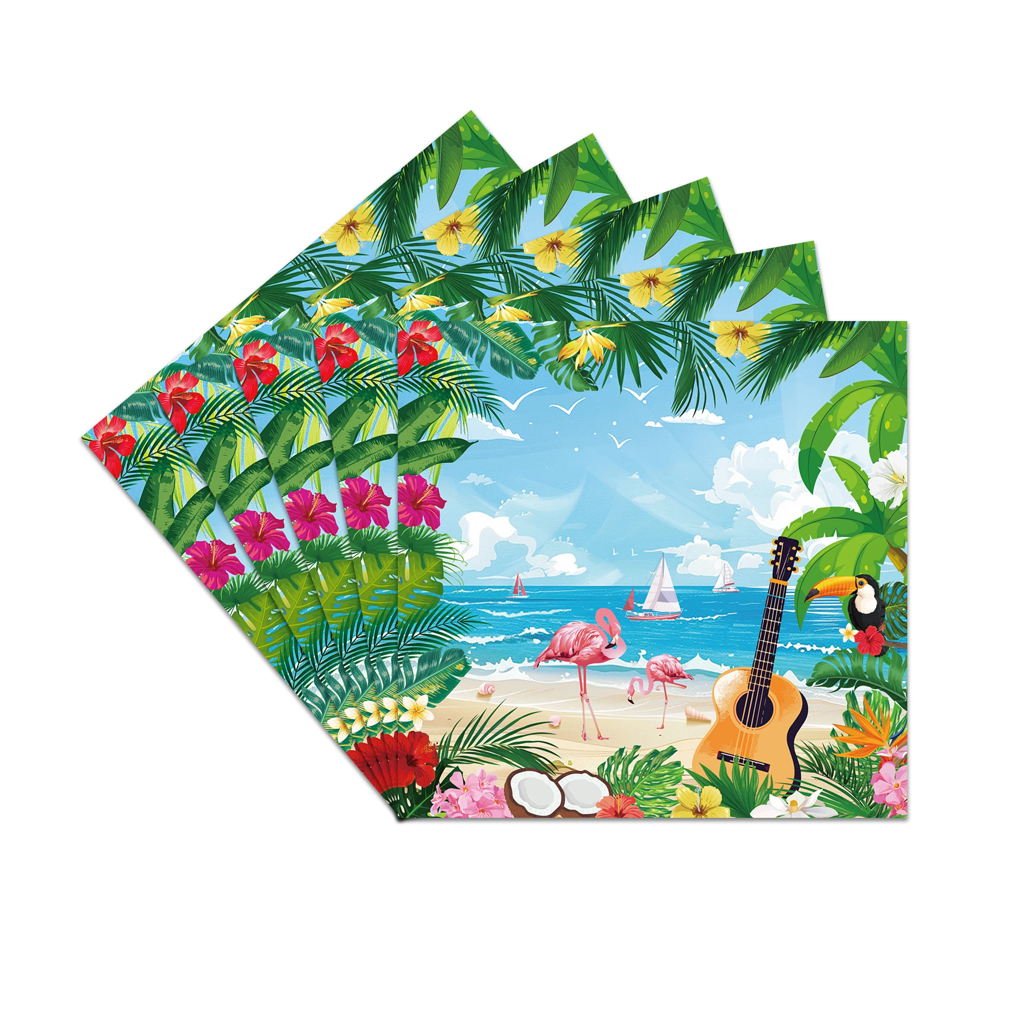Hawaiianisches Thema, Partygeschenke, Brillen, lustige Sonnenbrille, Requisite, Essen, Tablett, hawaiianische Blumen, Tischset, Strand, Sommerparty-Dekorationen – Detail 6