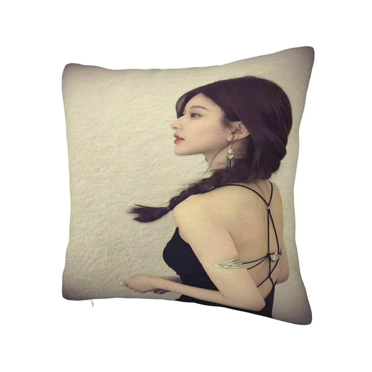 Pillow Case Zhao Lusi Square Pillow Cover Rosy Kawaii Cushion Cover Graphic Pillowcases For Living Room Chair