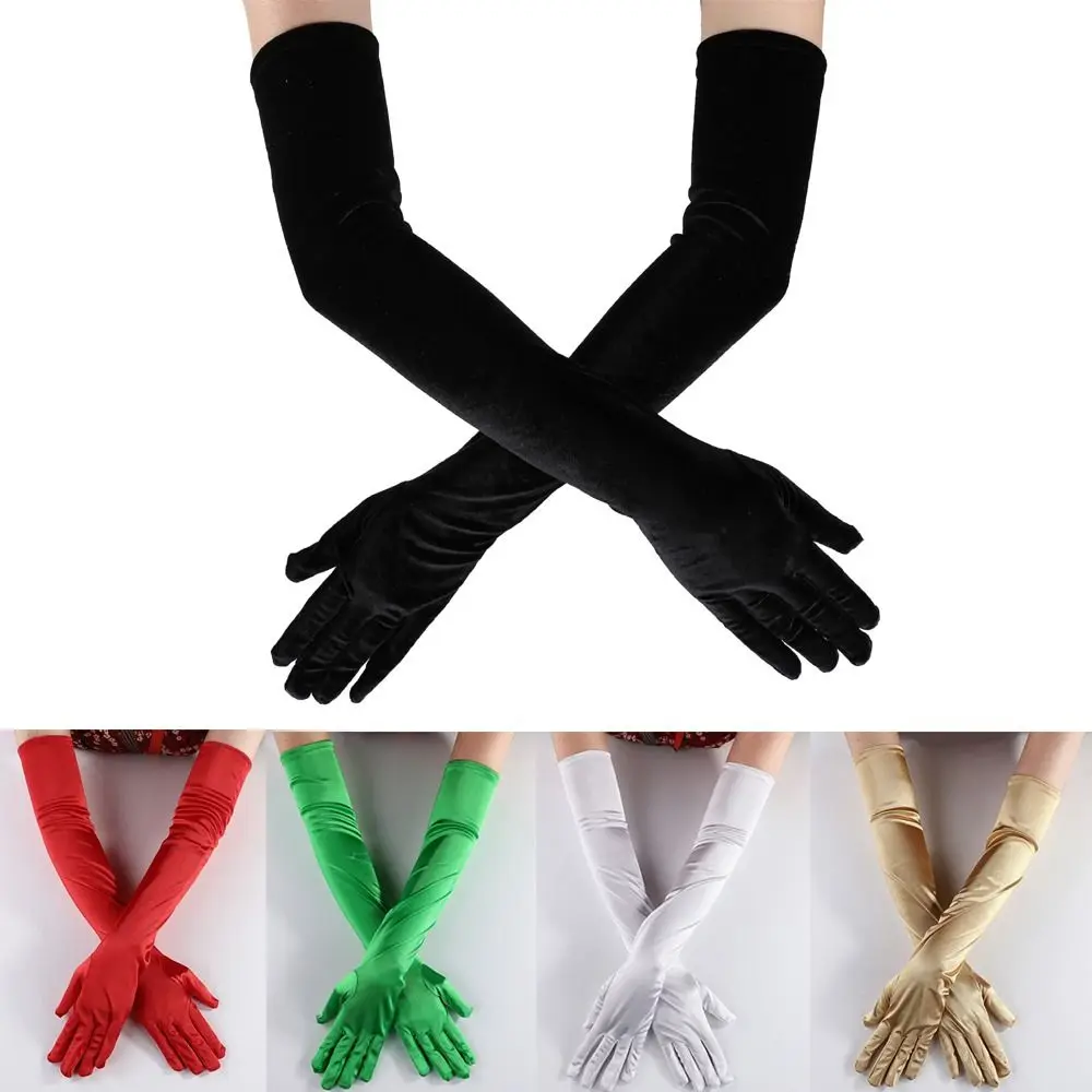 Halloween Opera Sunscreen Driving Evening Party Festival Dance Prom Costume Gloves Cosplay Mittens Long Gloves