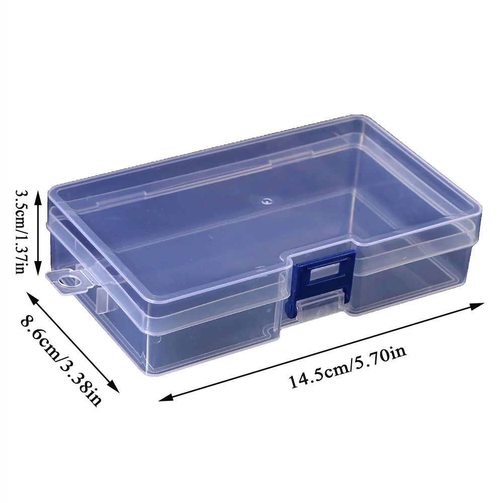 Transparent Plastic Storage Boxes Jewelry Box Empty Storage Box Container Beads Earring Box Jewelry Rectangle Case 145*85*35mm