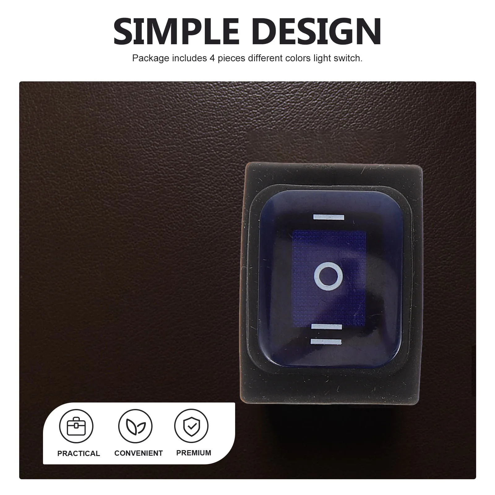 

4pcs Waterproof Rocker Switch 6 Pin Boat Car On- Latching Switches Round SILVER Terminal 12V DC Ground