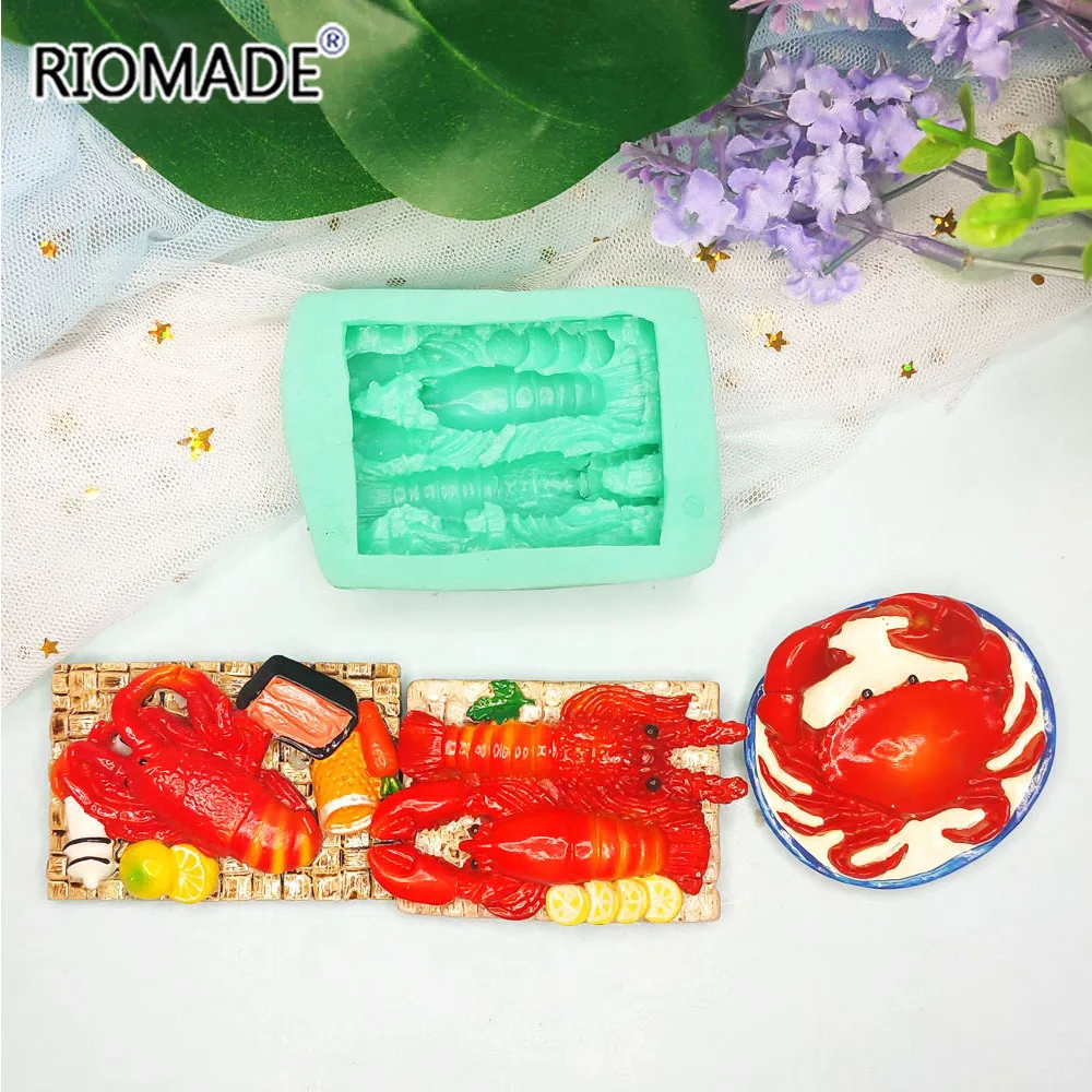 Feast Modeling Silicone Molds For Fondant Cake Decorating Tools Crab Candy Making Lobster Chocolate Baking Mould