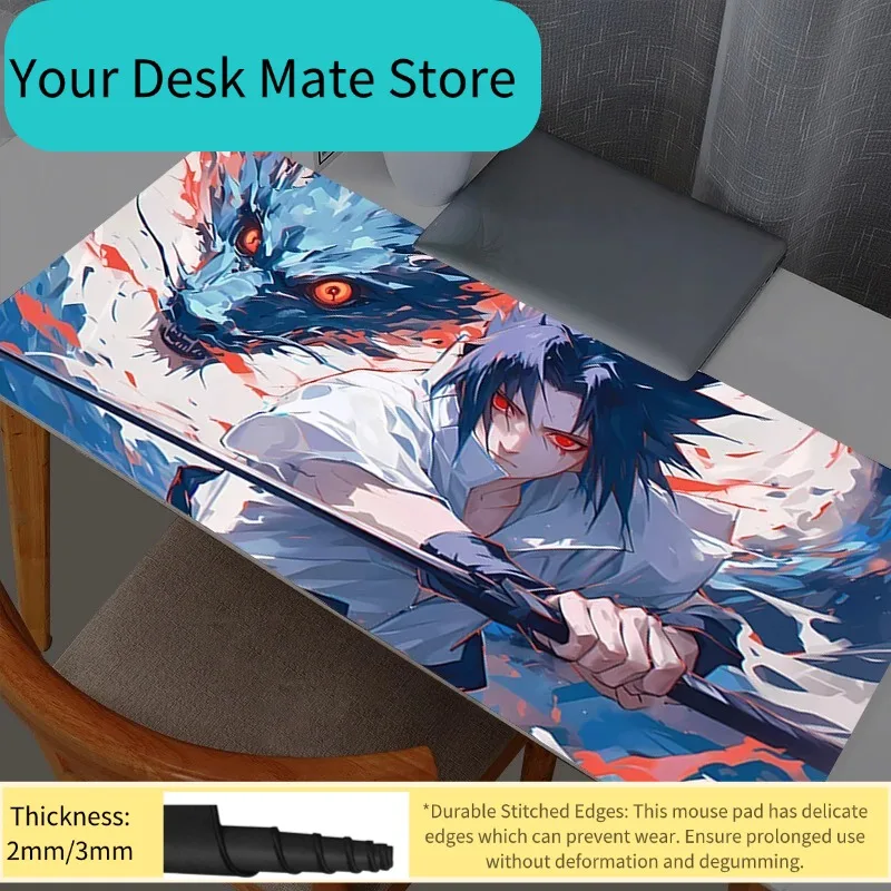 Mouse Pad Gamer Notebook Games Mouse Pad XXL Keyboard Pad Large Mousepad Mouse Mat Gaming Naruto Itachi Uchiha Desk Mat