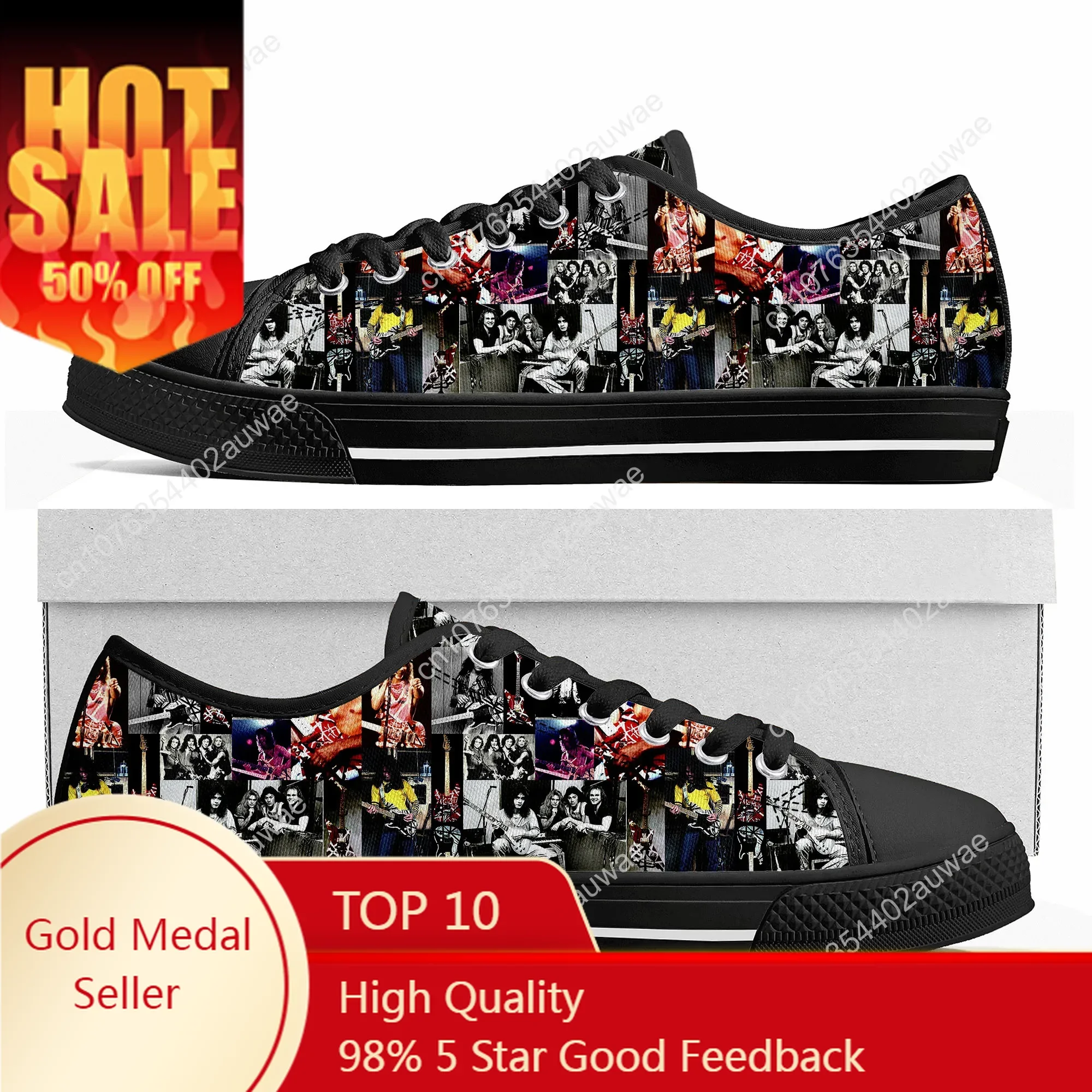 

Van Evh 5150 Stripes Halen Low Top High Quality Sneakers Mens Women Teenager Canvas Sneaker 1984 Custom Couple Shoes Casual Shoe