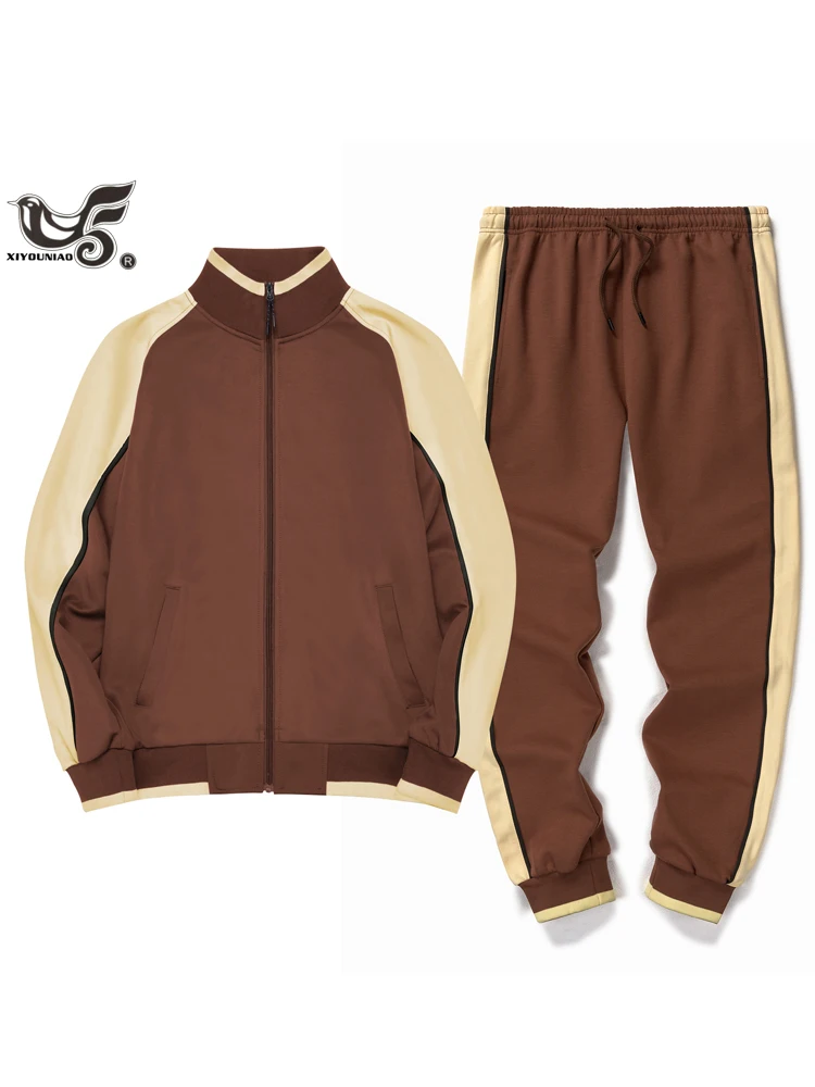Men's Sets Autumn Long Sleeve Hoodie Running Sportswear Tracksuit Men's Two Piece Sports Suits Casual Outdoor Training clothes
