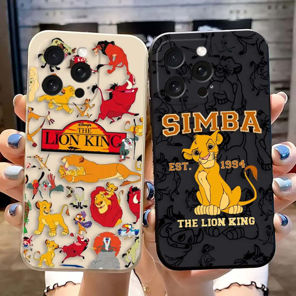 The Lion K-King HAKUNA MATATA Cover Phone Case For Apple iPhone 16 15 14 13 12 11 Pro XS Max Plus Color Soft Case Coque Funda