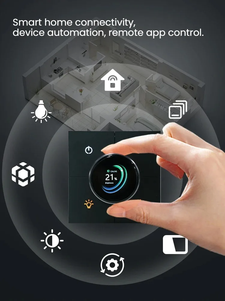 

Умный ручной переключатель LOUYSGEN Zigbee 4Gang, нужен регулировка нейтрального провода, цветовая температура, сцена, кнопка дистанционного управления, переключатель