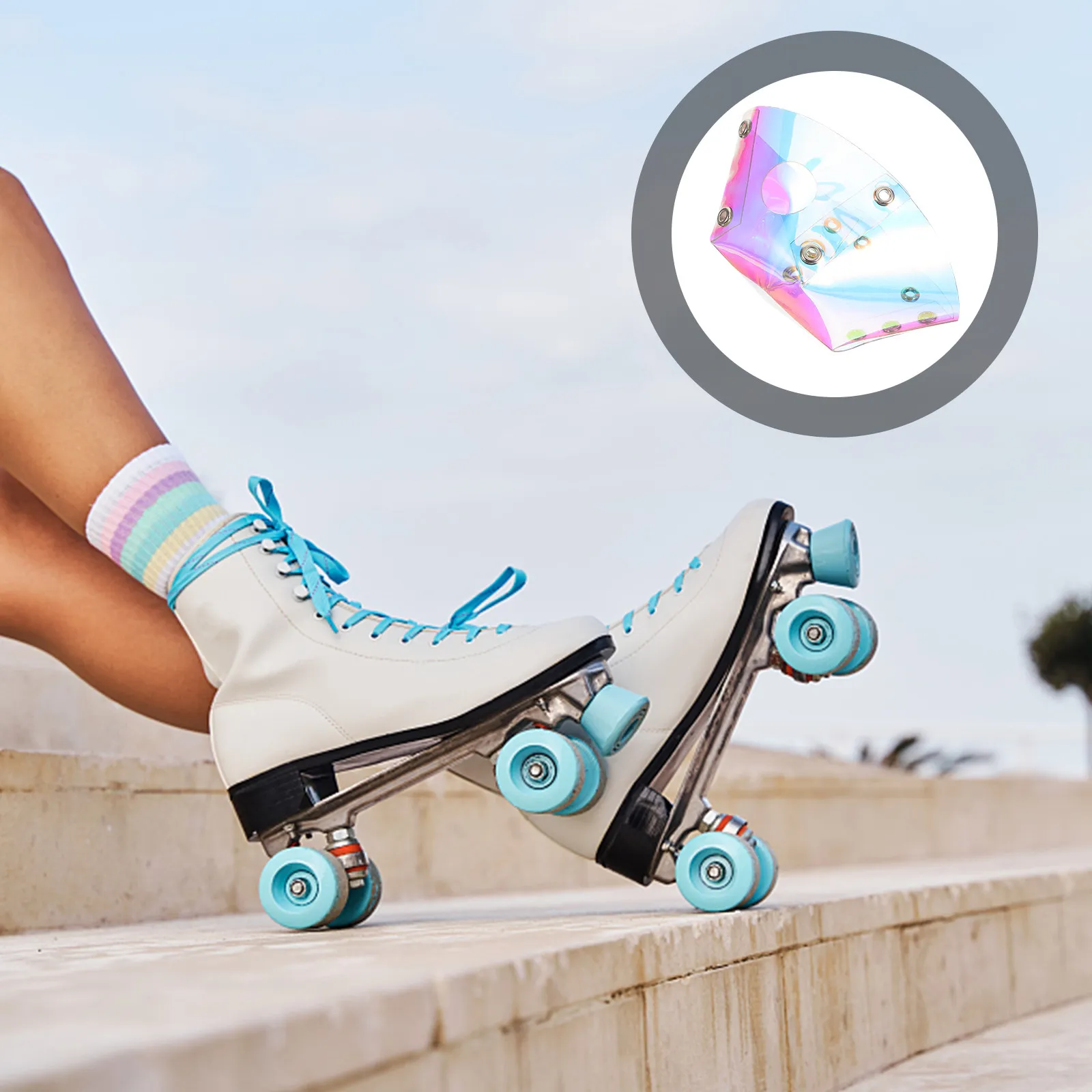

1Pair Roller Skate Toe Guards Durable PVC Protector Lightweight Portable Skates Protective Covers for Roller Skating
