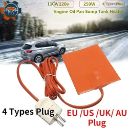 Auto Motorolie Pan Sump Tank Heater Pad 250W Siliconen Olie Verwarming Pad Motorolie Tank Dragen Beschermen Met eu Ons Uk Plug 110-220V