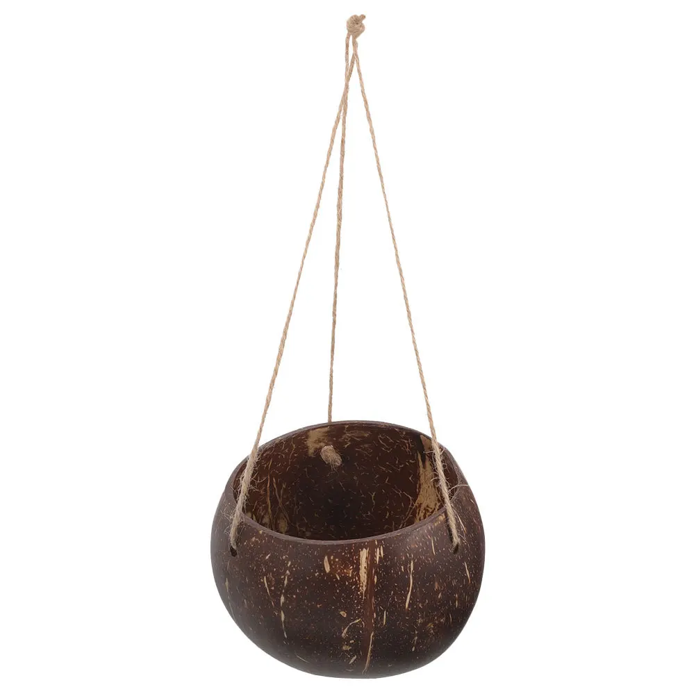

Eco Friendly Coconut Shell Hanging Basket Planter for Indoor Outdoor Plants Space Saving Vertical Garden Decor for Balcony Patio