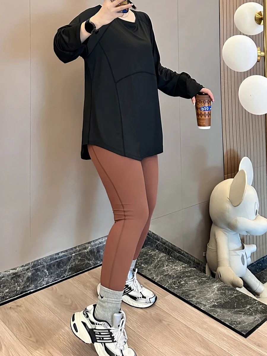 High-Waist Yoga Pants for Women Running Fitn Sports Tight Comfortable Elastic plus Size Base Layer Pants Big MM 200 Pou