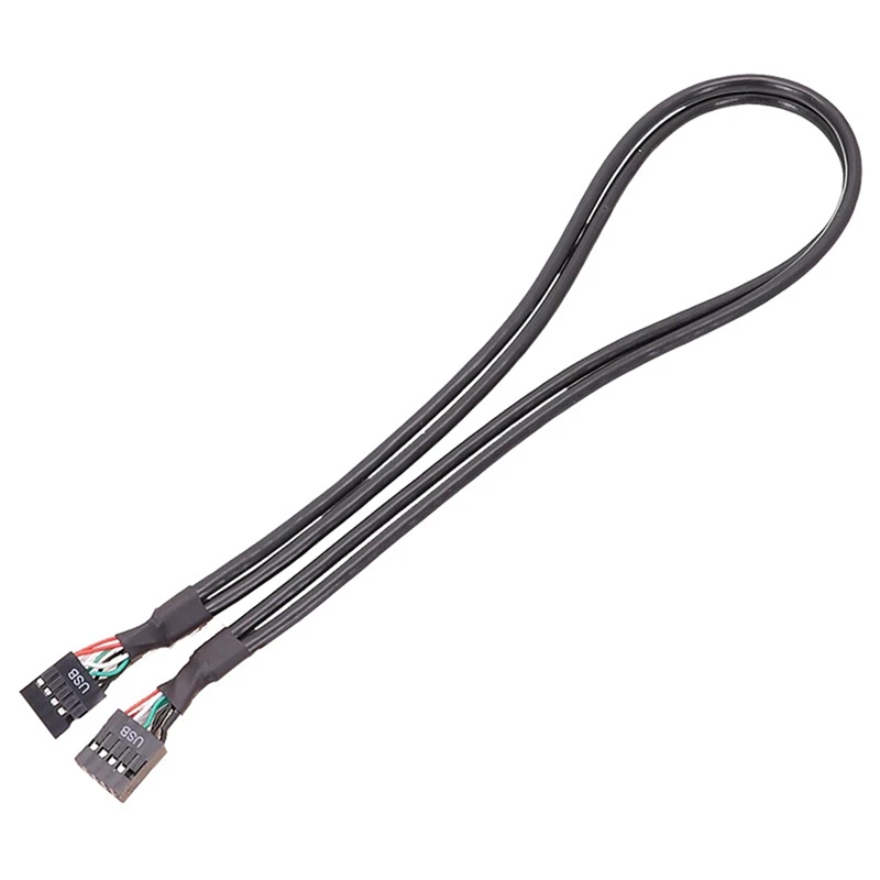 Mainboard USB 9PIN Female To Female Internal Cable USB2.0 Internal Mainboard Header Cable