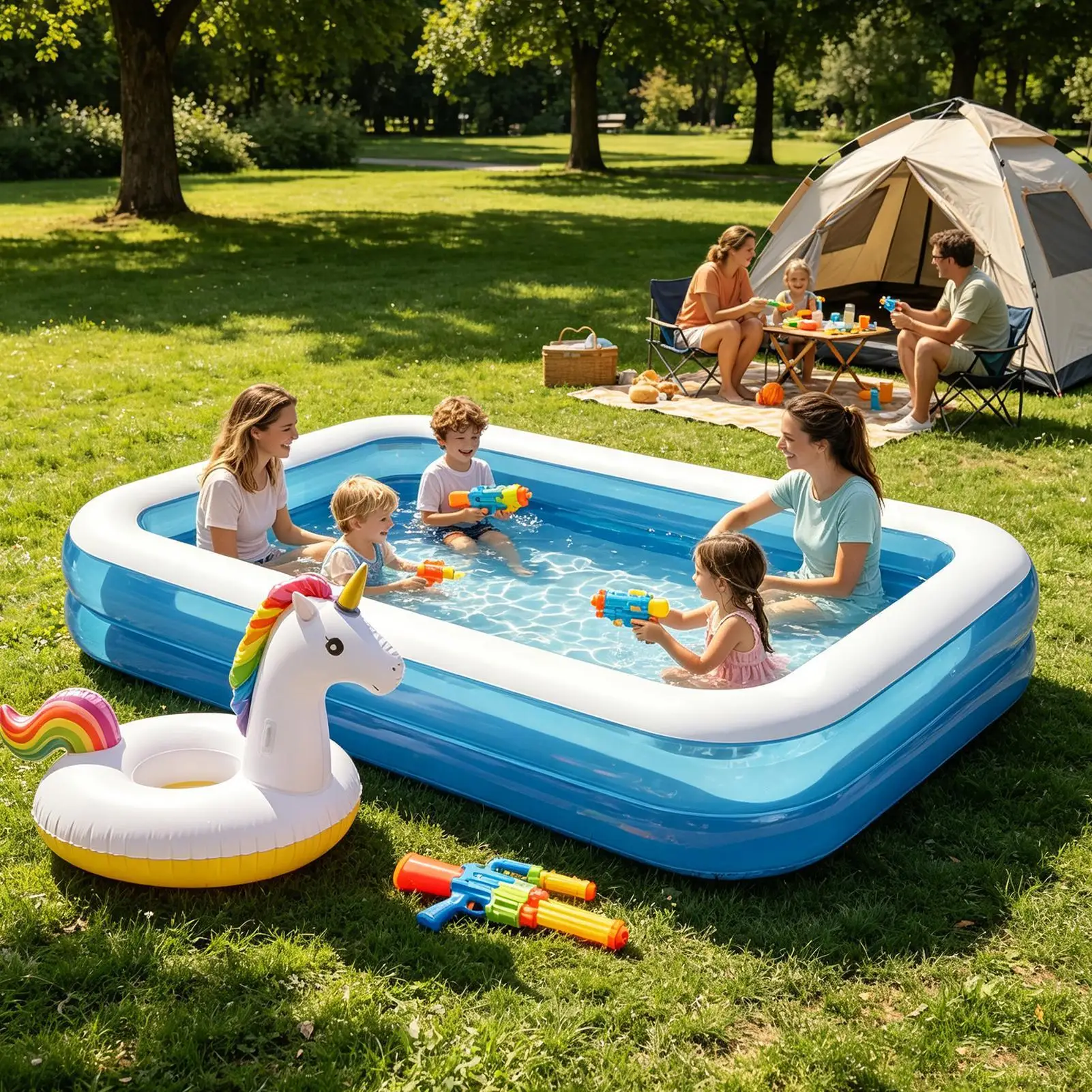 Nadmuchiwane baseny dla dzieci – Kids Outdoor Inflatable recenzja i cena