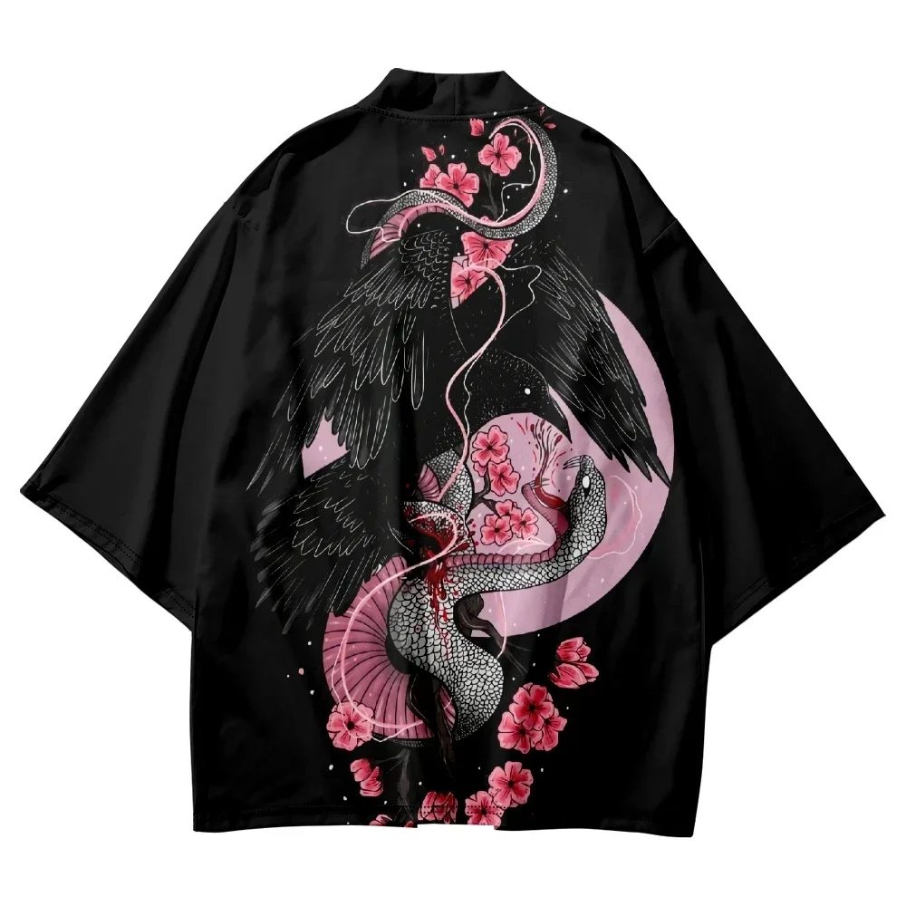 النمر الأبيض ثلاثية الأبعاد مطبوعة ثوب الكيمونو الياباني الاطفال موضة اليابان أنيمي تأثيري سترة يوكاتا الصيف الشاطئ الرجال النساء التقليدية Haori