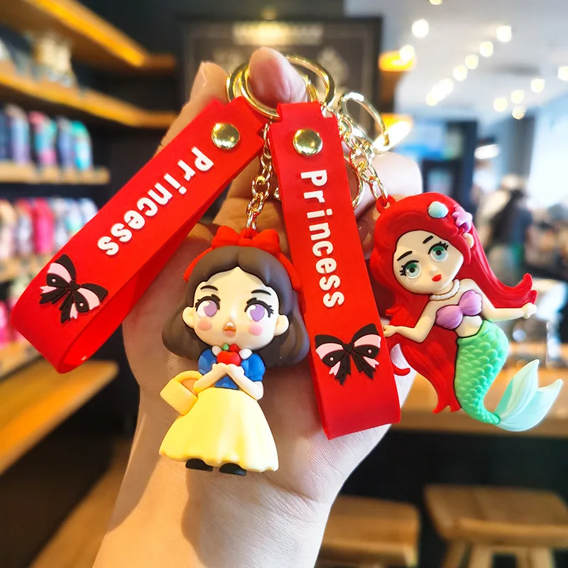 

Snow White Elsa Keychain Cartoon Cute Doll Machine Small Gift Gift Student Gift Y2k Fashion Toys Anime Cartoon Frind Kawaii Cute