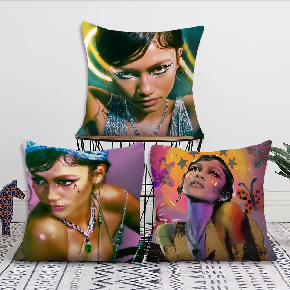 Actor Z-Zendaya Comfortable soft Pillow Case for Sofa Living Room Home office Decor and Protective Covers