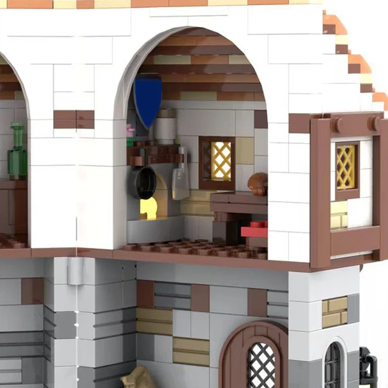 867 ชิ้น ชุดตัวต่อเมดิโอลนีนส์ เกارد อินน์ MOC แบบประกอบเอง ตัวต่อสร้างสรรค์ ดีไซน์สร้างสรรค์ ของเล่นเด็กผู้ชาย ของขวัญวันเกิด