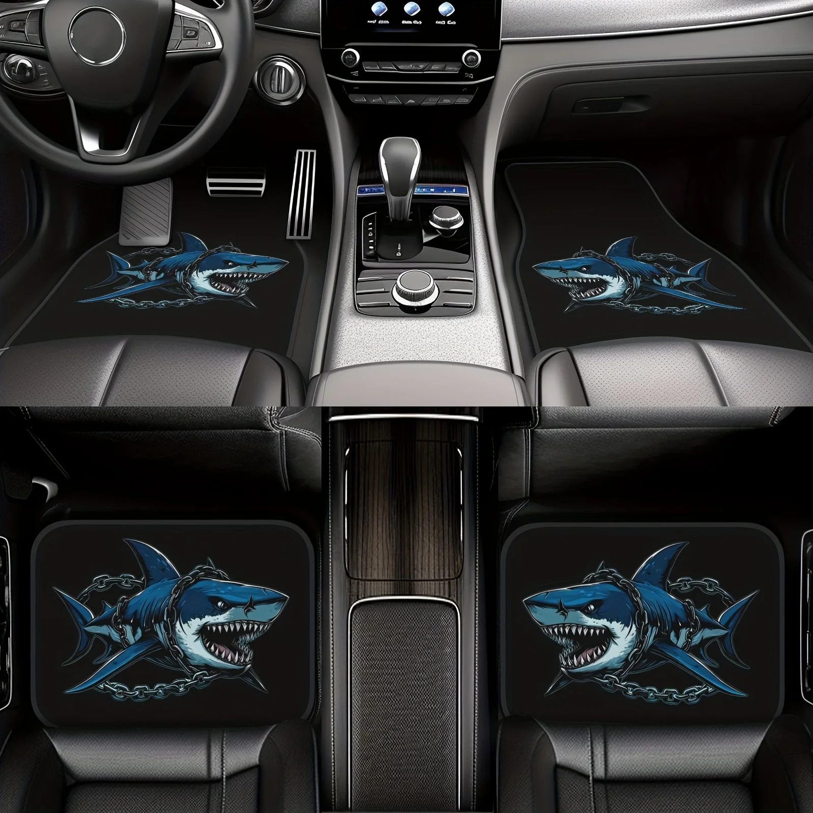 

4pcs Heavy-Duty All-Weather Liners Compatible For SUV, Truck, Sedan - Non-Slip Car Mats With Easy Clean, Durable Vehicle Protect