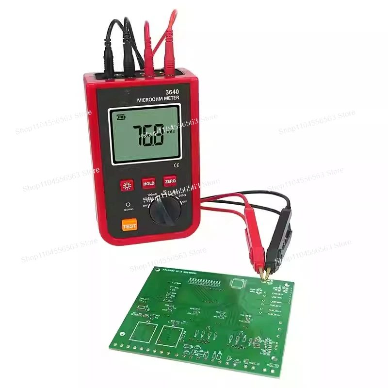 Portable ETCR3620 Milliohmmeter - 1.2A DC Low Value Resistance Tester (20kΩ, 4-Wire Precision, AC/DC 2-Channel)