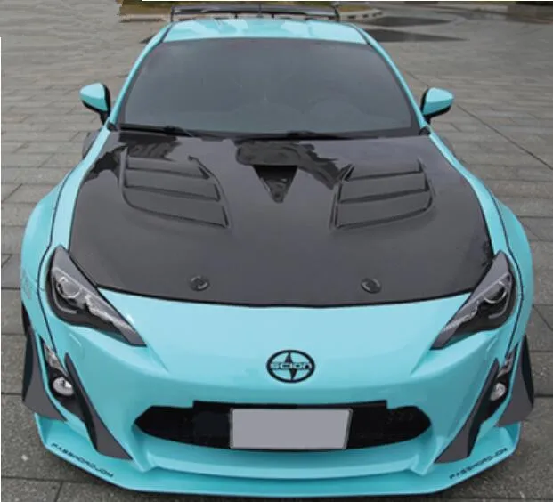 

Real Carbon Fiber Bonnet For Toyota FT86 GT86 Subaru BRZ 2012-2021 Front Engine Hood Vent Cover