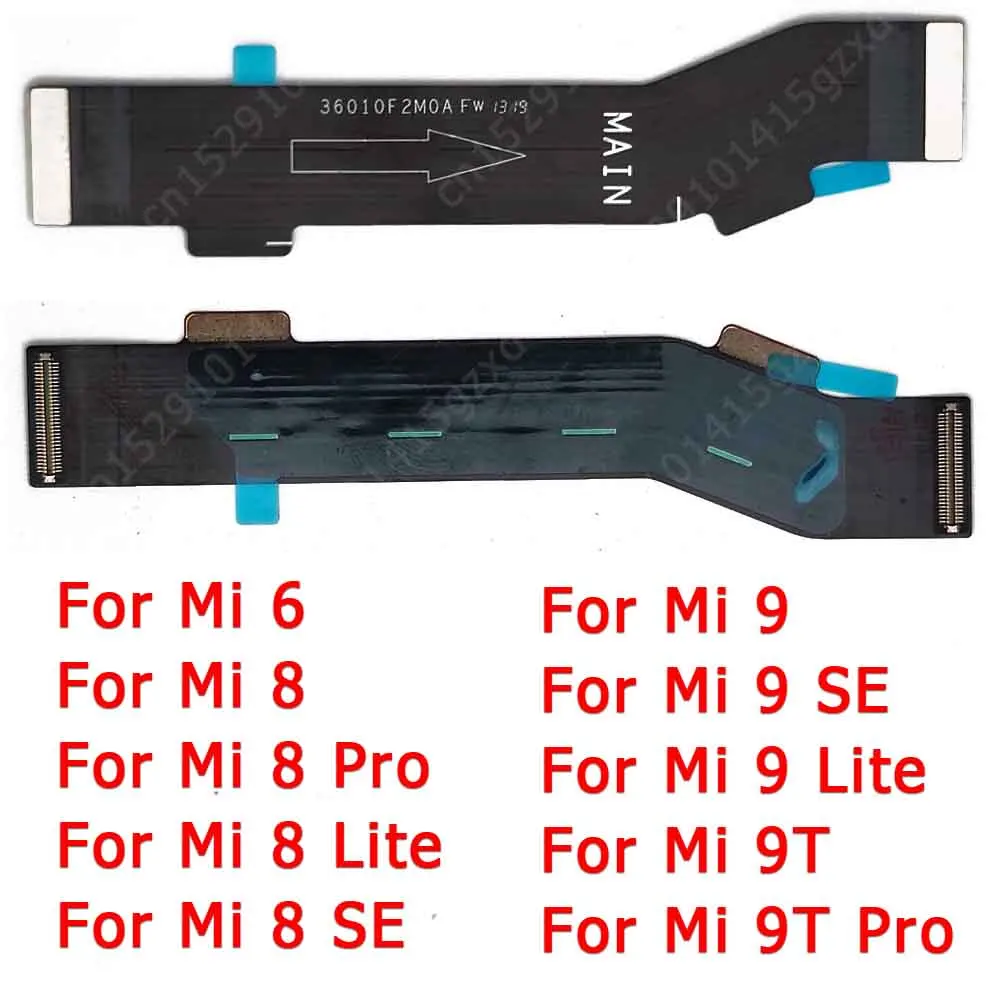 For Xiaomi Mi 9T Pro 6 8 SE 9 Lite Main Board Mi8 Mi9 Mi6 New Mainboard Motherboard PCB Dock Socket Repair Flex Cable