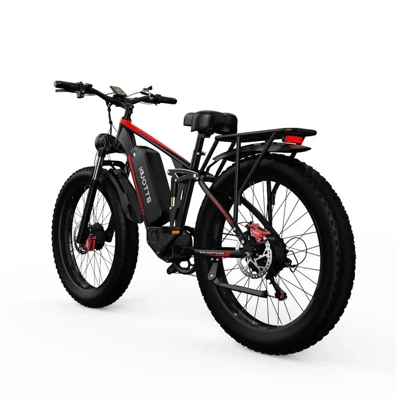 DUOTTS S26 Electric Bike 750W*2 Motor 50km/h Max Speed 26*4.0inch Fat Tires 48V 19.2Ah Battery Men's Ebike