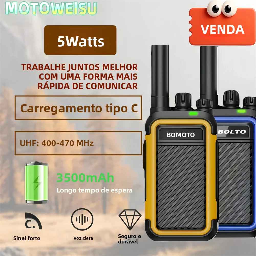 2026-new-2pcs-portable-mini-walkie-talkie-motoweisu-noise-reduction-uhf-transceiver-type-c-charging-for-hunting-hiking-camping