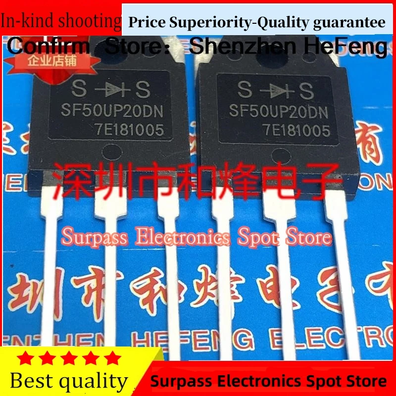 5PCS-10PCS SF50UP20DN  TO-3P  200V 50A    Best Quality Guarantee  Quick Delivery Fast Shipping