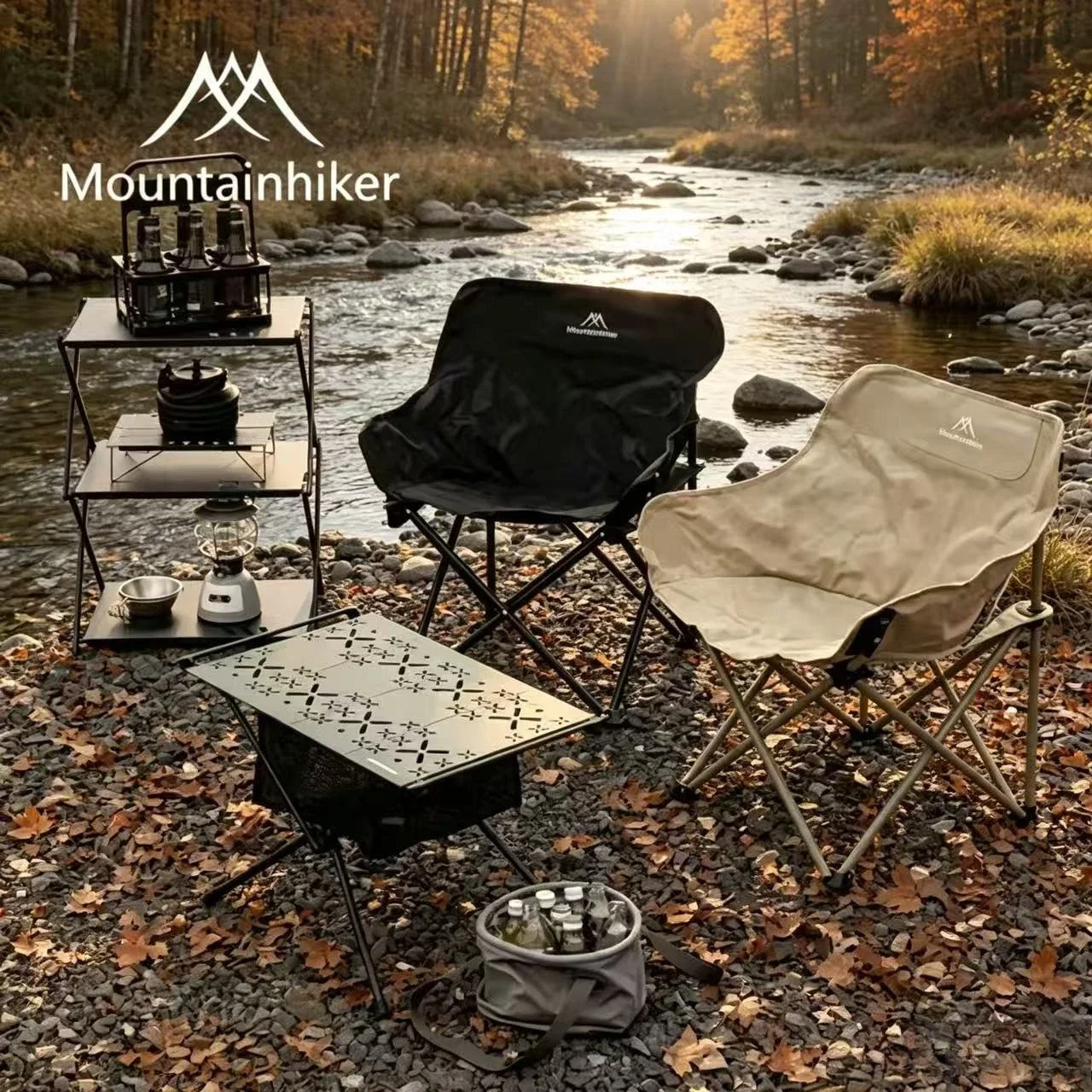 Mountainhiker Outdoor Folding Portable Recliner Fishing Moon Chair Camping Stool Beach Chair