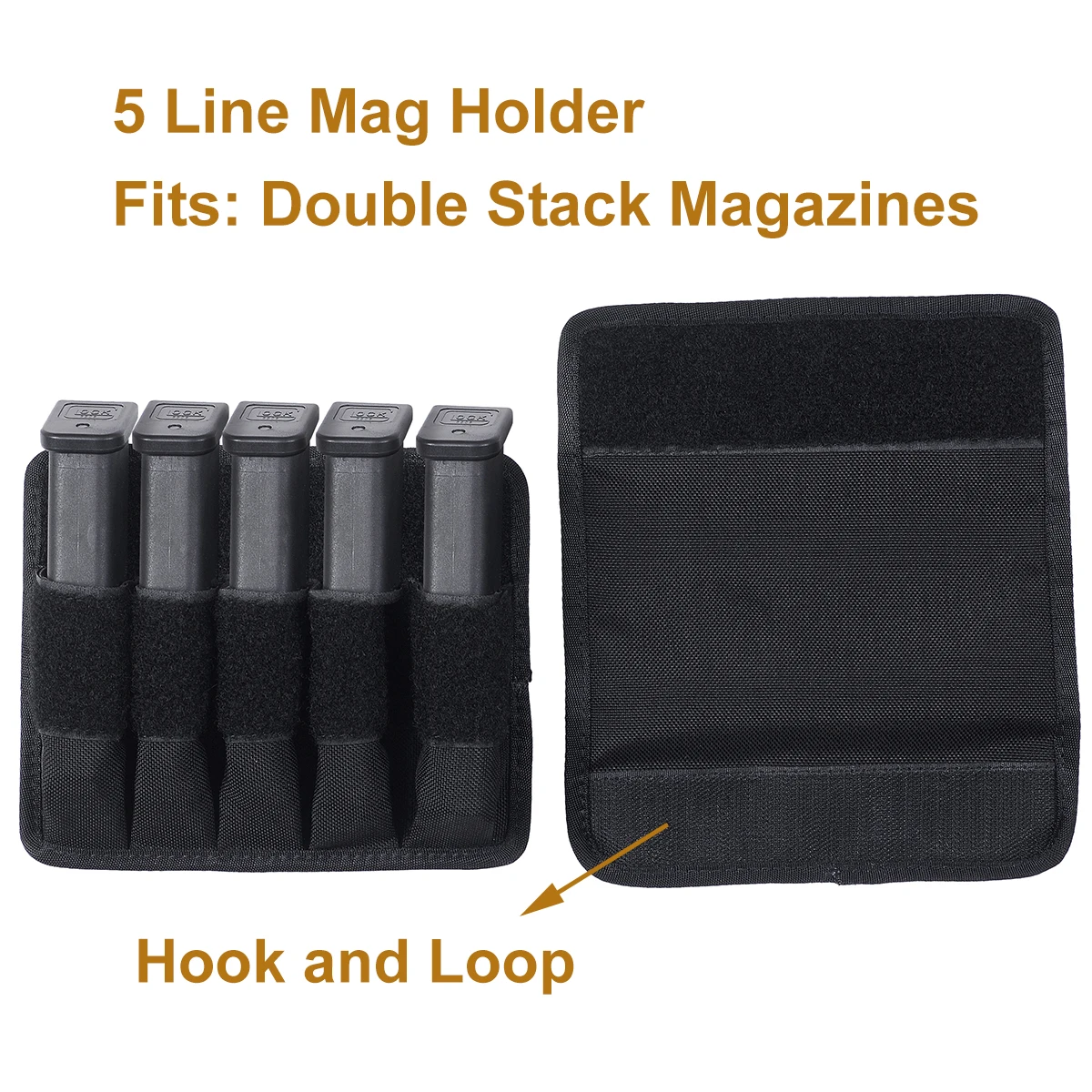 TAFTACFR Tactical Line Magazine Pouch，Molle with Removeable Flaps ，Ammo Mag Holder Fits